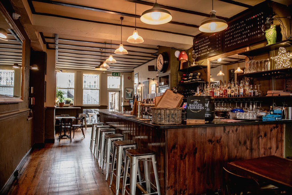 Ragged Trousers bar on the Pantiles in Tunbridge Wells